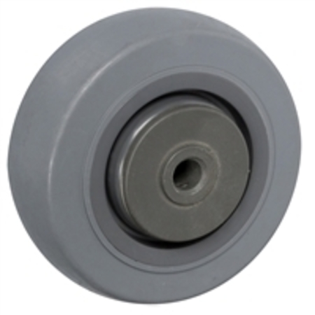 Casterhq 3"x1-1/4" GRAY THERMO RUBBER (NON MARKING) WHEEL, 210 LBS CAPACITY CB-GTR3